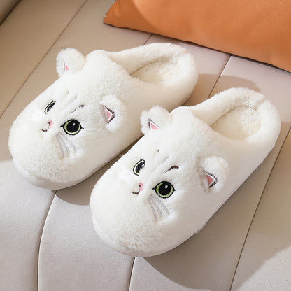 Chaussons Chat en Peluche