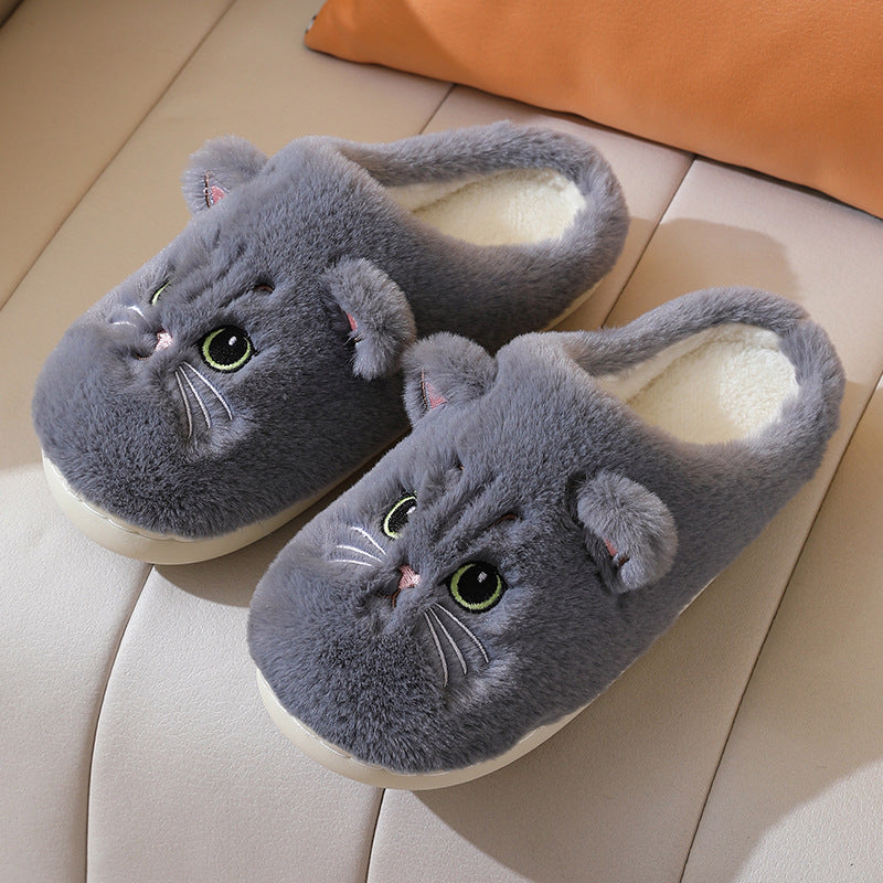 Chaussons Chat en Peluche