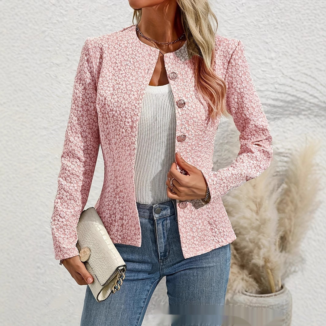 Blazer Femme Rose Chic