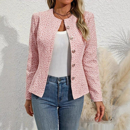 Blazer Femme Rose Chic